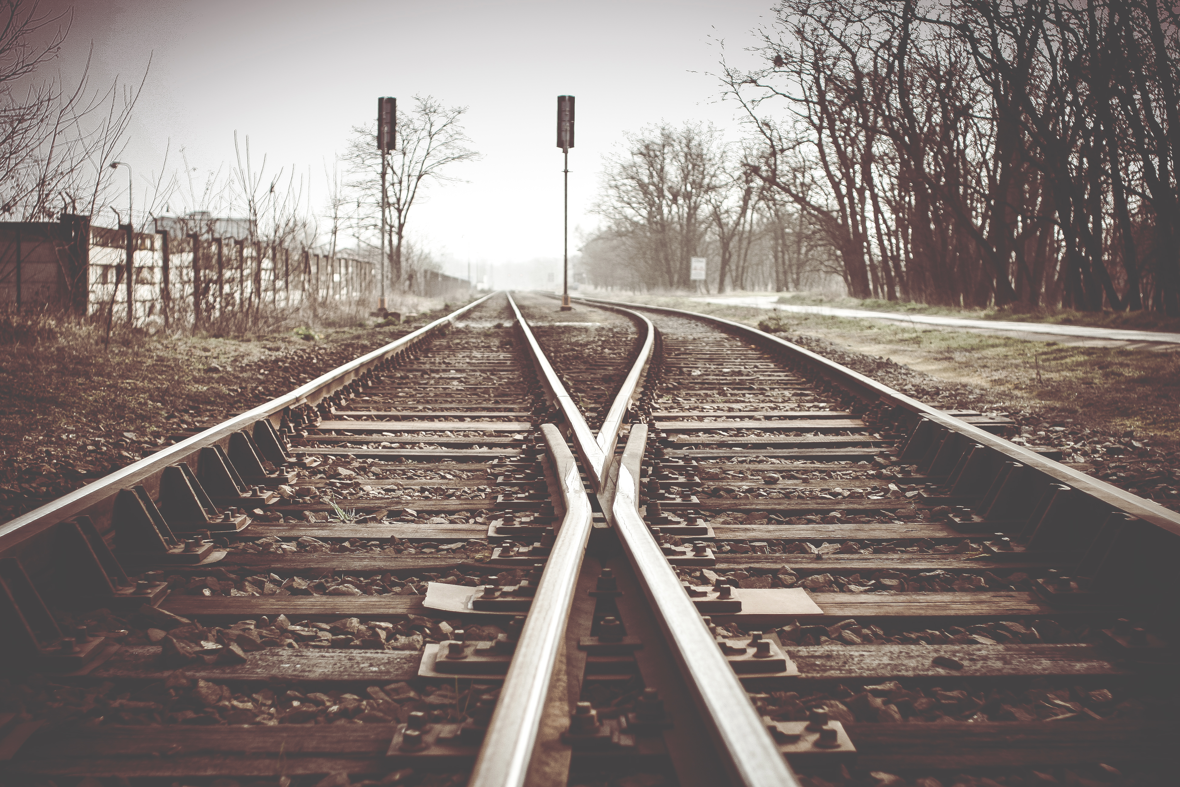 Vintage rail tracks